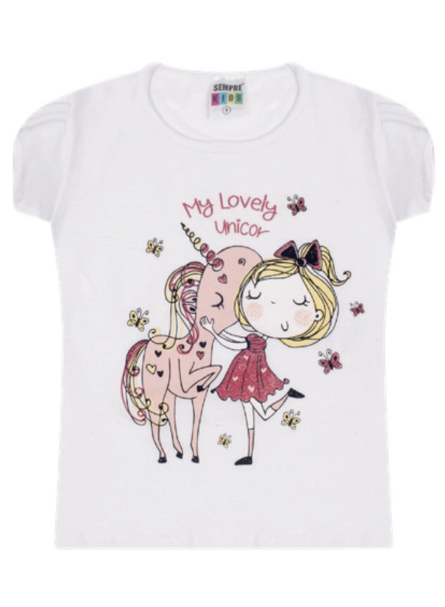 7365 branco blusa infantil feminina