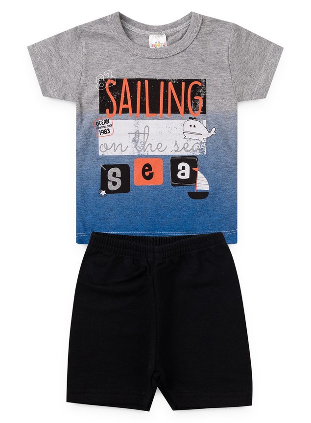 2093 mescla conjunto infantil moletom 3