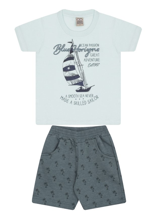 7483 azul conjunto infantil masculino vela