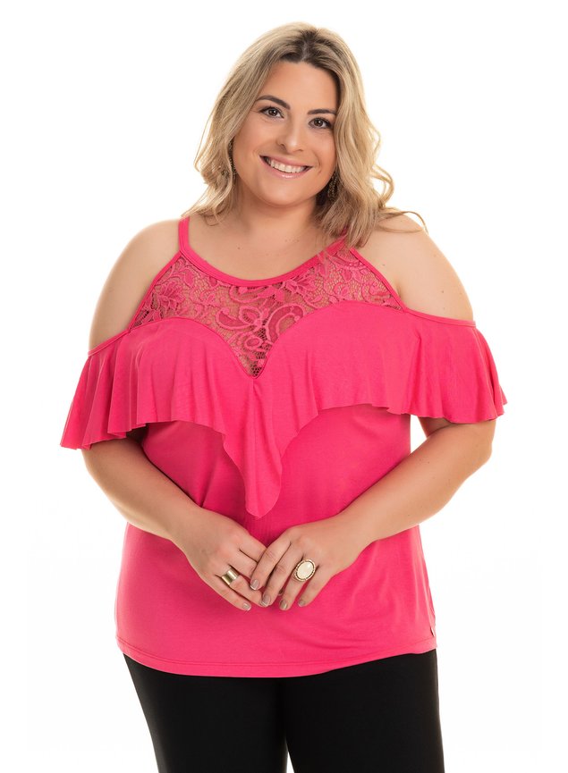 2597 86 tpd 3024 blusa feminina em viscose com renda e abertura nas mangas g1 a g4