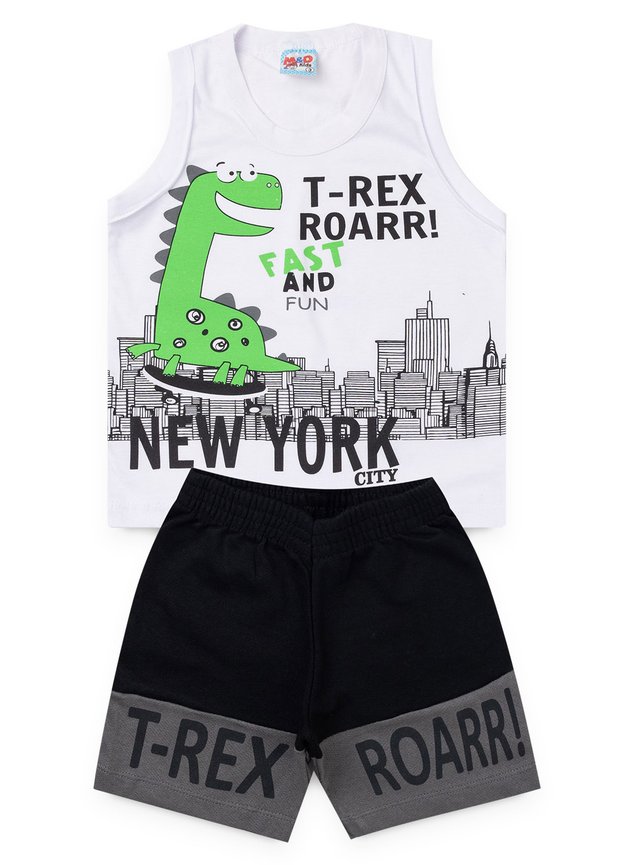 2090 branco conjunto dino t rex 2