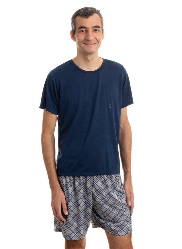 10148 pijama masculino liso 2