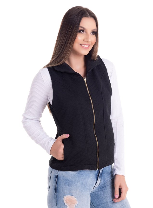 2467 colete matelasse 1 colete feminino em matelasse de malha 0