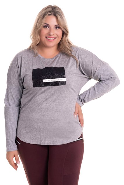 2523 3 blusa feminina decote redondo em malha visco plus size