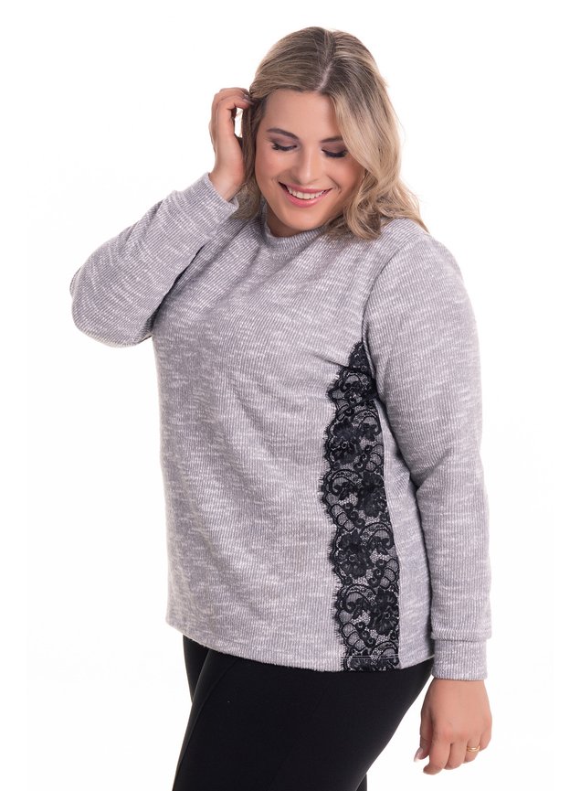 2530 2 blusa em malha tricot c detalhe em renda plus size