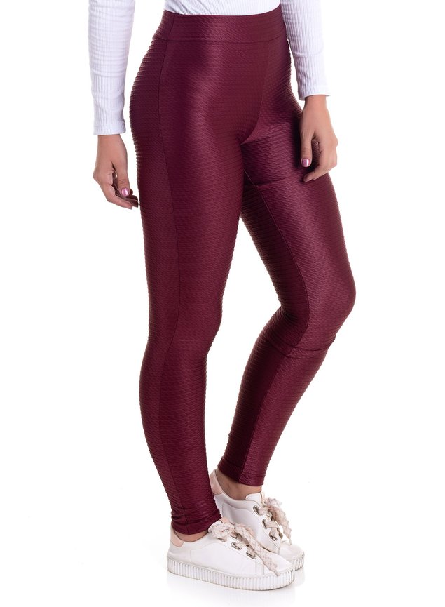 Calça Feminina Legging em Cirrê Trabalhado