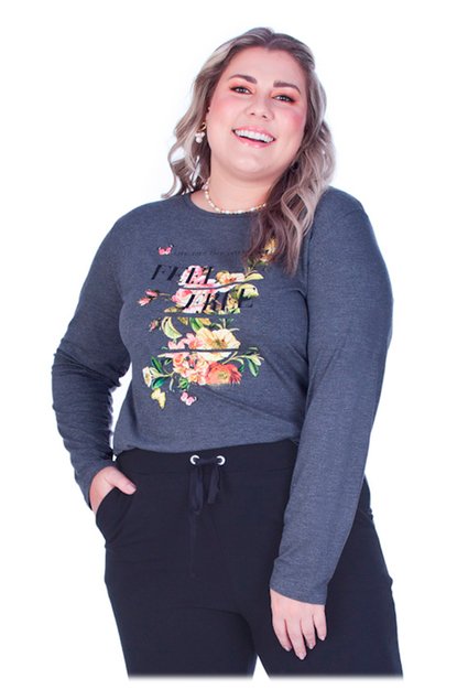 2581 blusa plus size mescla