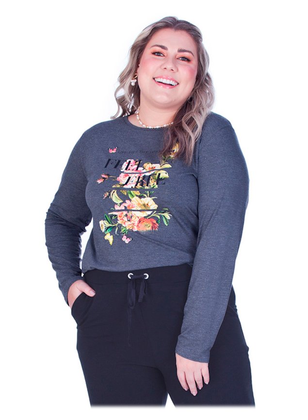 2581 blusa plus size mescla
