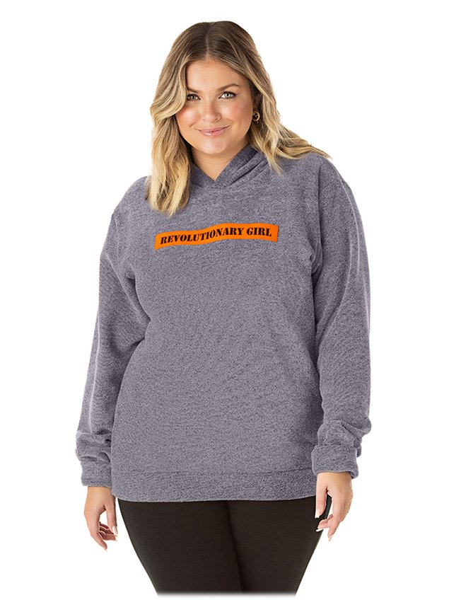 11311004 casaco feminino plus size mescla