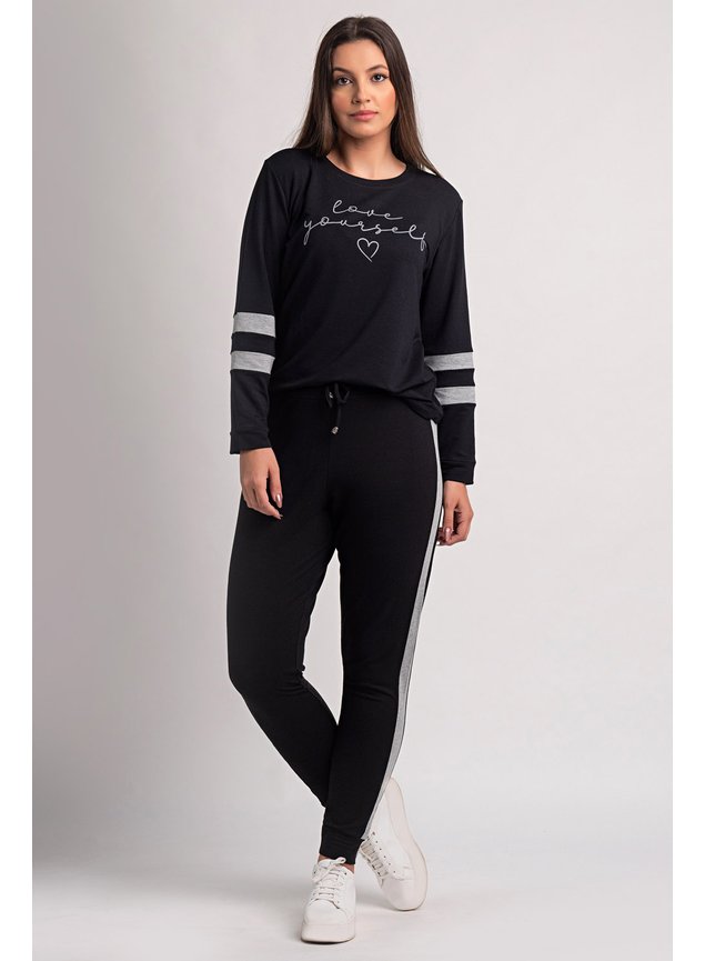 2137 blusa feminina em moletinho estampa ki beleza