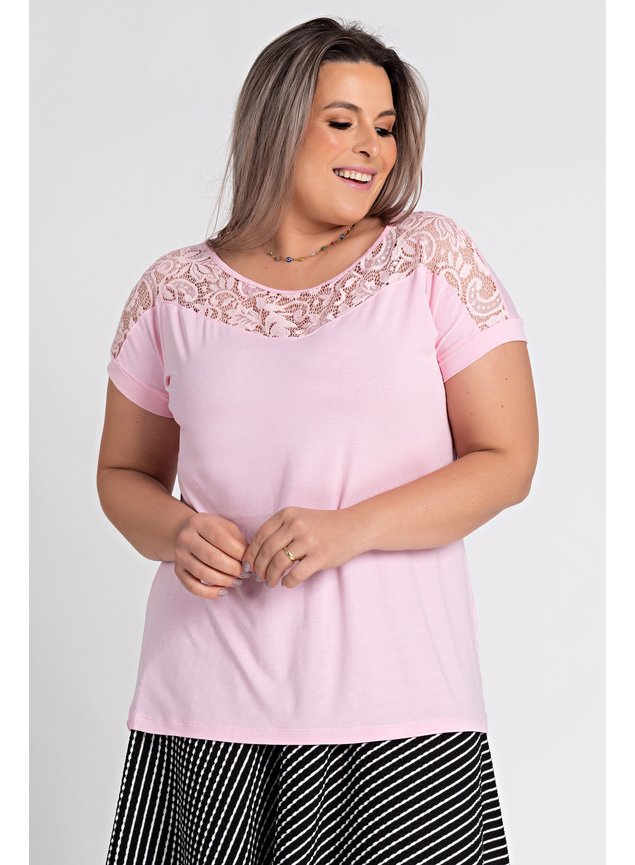 1738 blusa feminina plus size visco detalhe renda moda prime serena 1