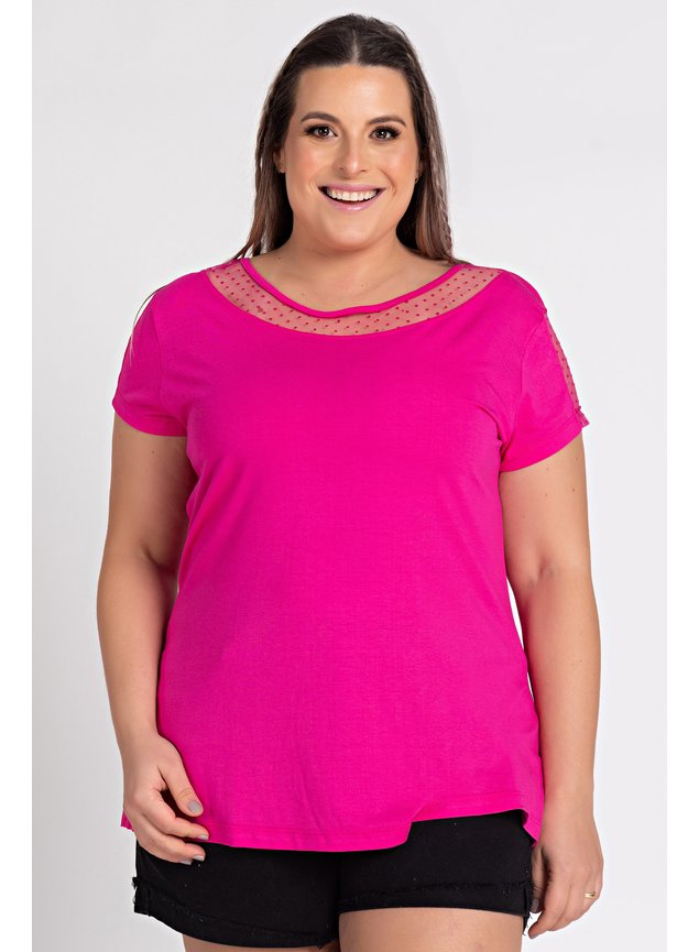 2275 blusa feminina plus size visco tule frente mangas ki beleza moda prime moda prime 1