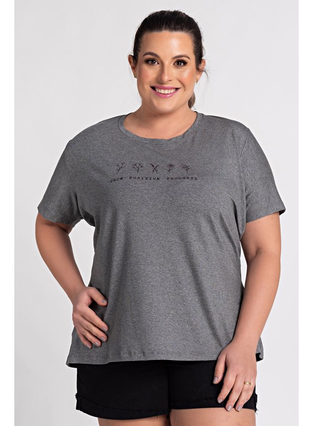 2624 t shirt feminina plus size estampada grow positive thoughts moda prime serena 3