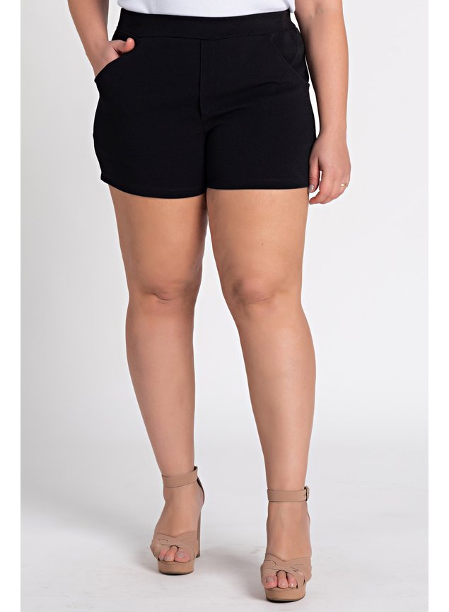 2410 shorts feminino plus size malha crepe bolsos moda prime serena 1