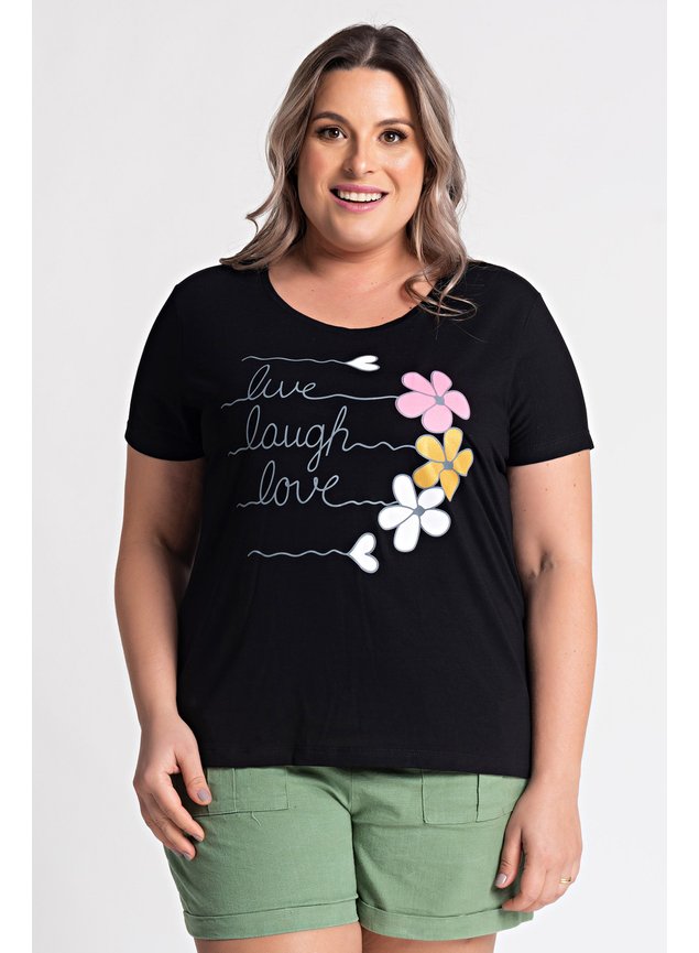 2627 blusa feminina plus size visco estampada live laugh love moda prime serena 1