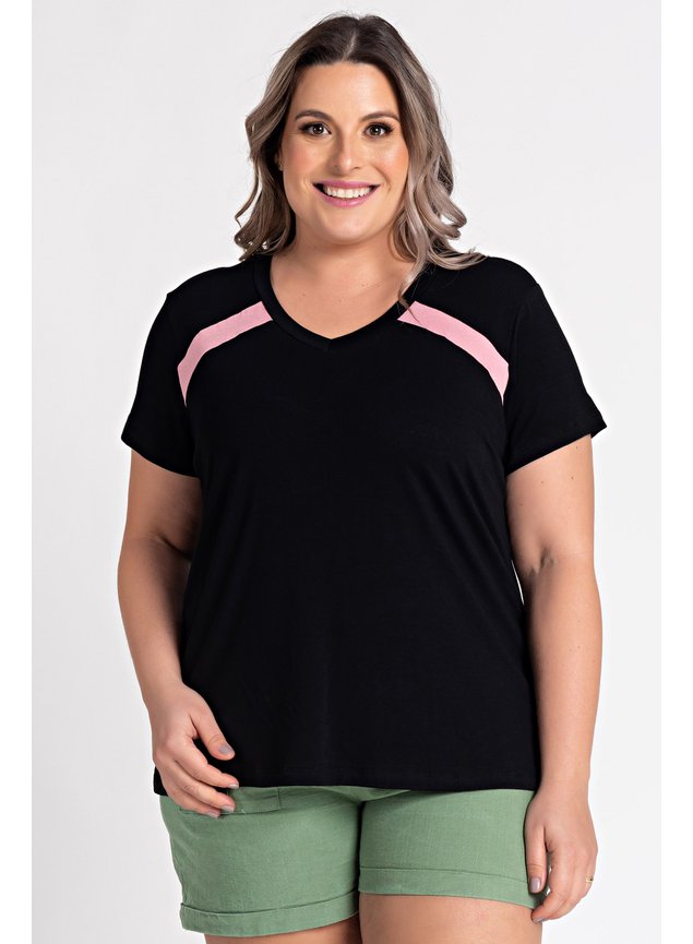 2649 blusa feminina plus size visco decote v moda prime serena 1