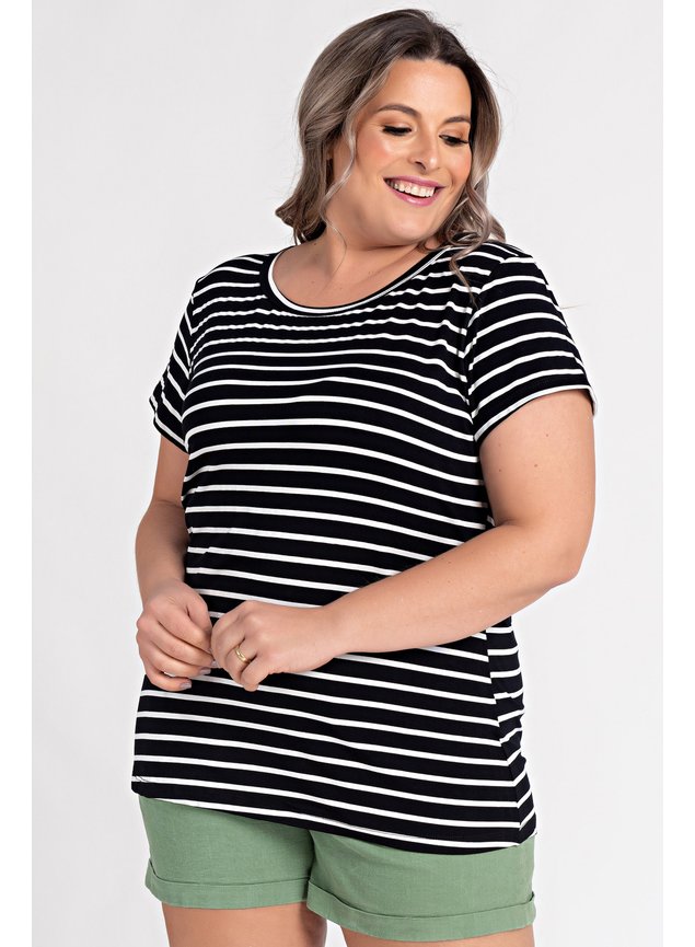 2261 blusa feminina plus size visco listrada decote redondo moda prime ki beleza 1