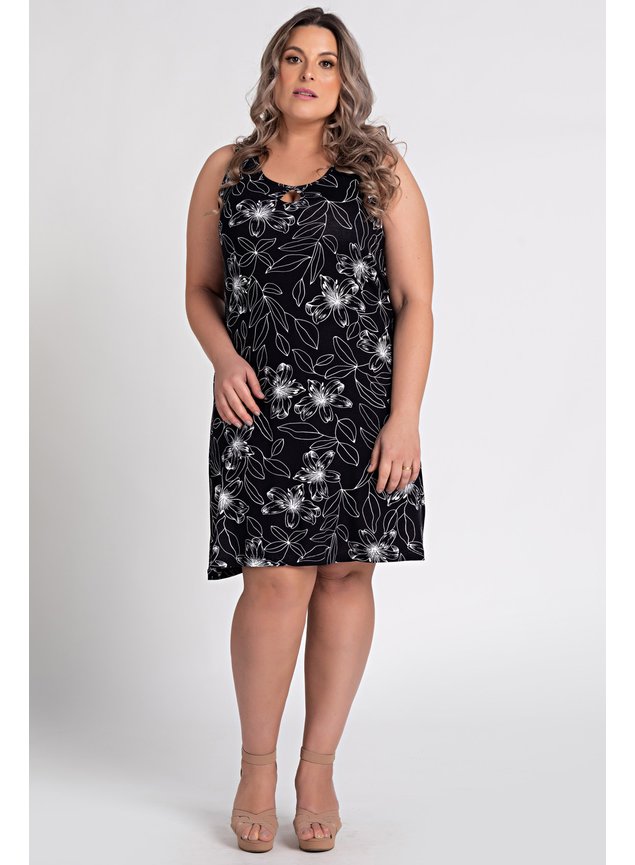 2704 vestido feminino plus size estampado detalhe gota moda prime anade 1