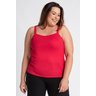 0585194 regata feminina plus size ribana canelada alcinha larga cereja rosa moda prime
