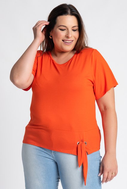 0585206 blusa feminina plus size visco detalhe amarracao ilhos cereja rosa moda prime 4