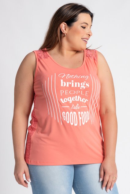 2159 regata feminina plus size estampada detalhe renda gota costas serena moda prime 7