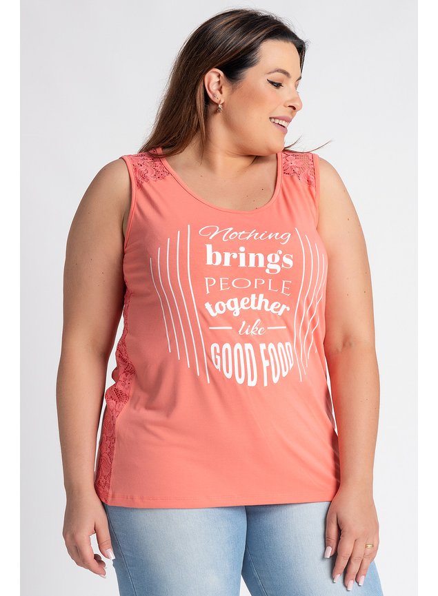 2159 regata feminina plus size estampada detalhe renda gota costas serena moda prime 7