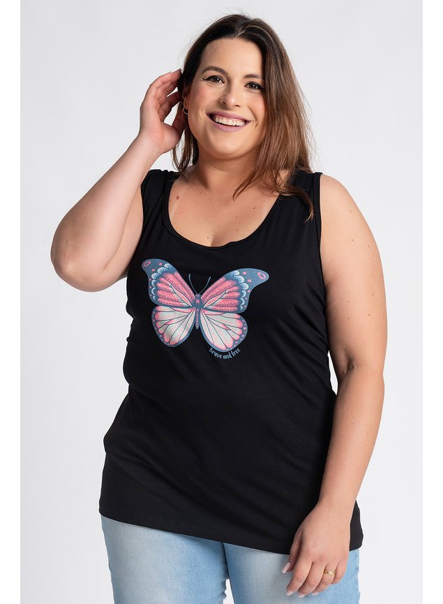 2679 regata feminina plus size estampada brave and free serena moda prime