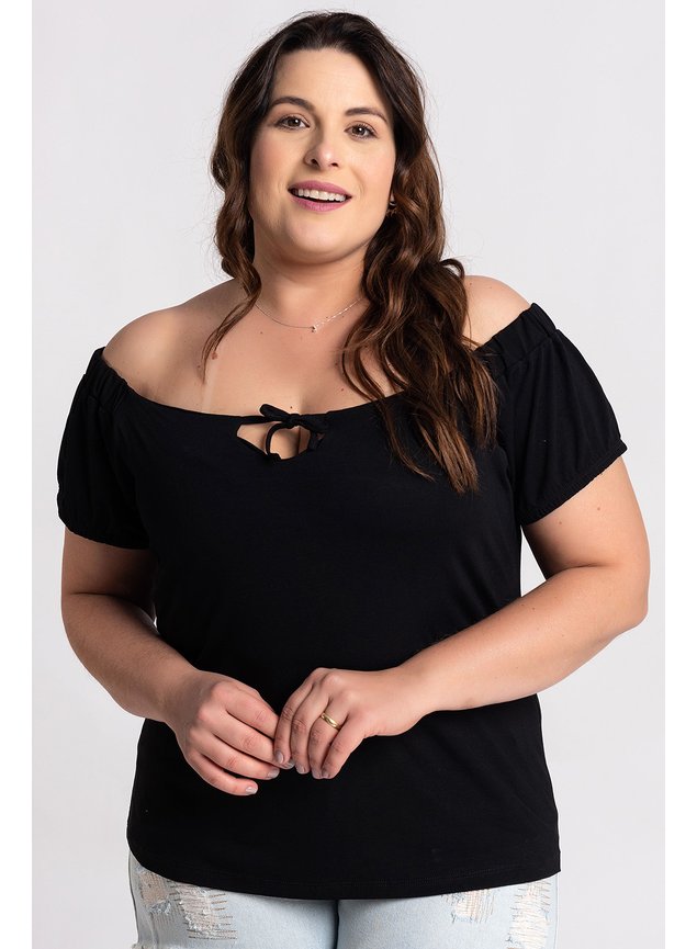2688 blusa feminina plus size visco ciganinha detalhe amarracao serena moda prime 4
