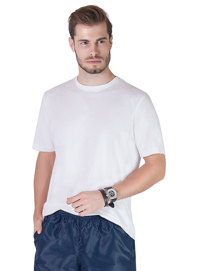 1403 camiseta branca algodao