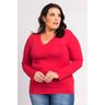 2152 blusa feminina manga longa plus size visco gola v ki beleza 5