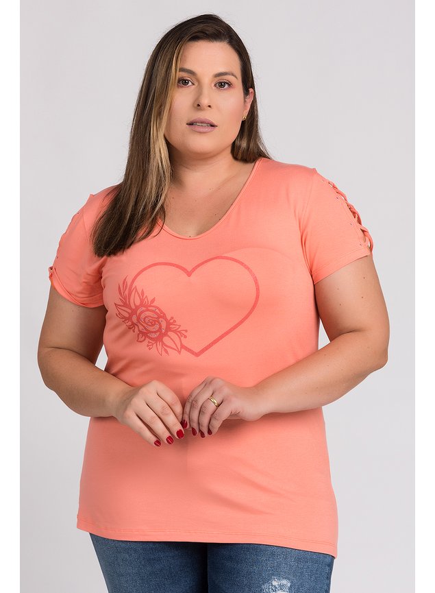 and2677 blusa feminina plus size visco detalhe mangas estampa frente anade