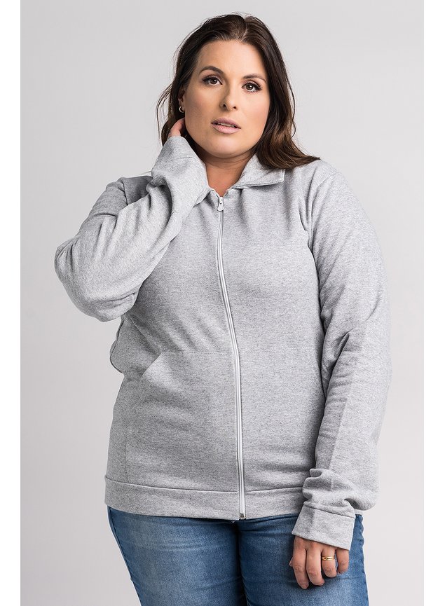 tic1666 casaco feminino plus size bolso canguru fechamento ziper tic tac confeccoes 7