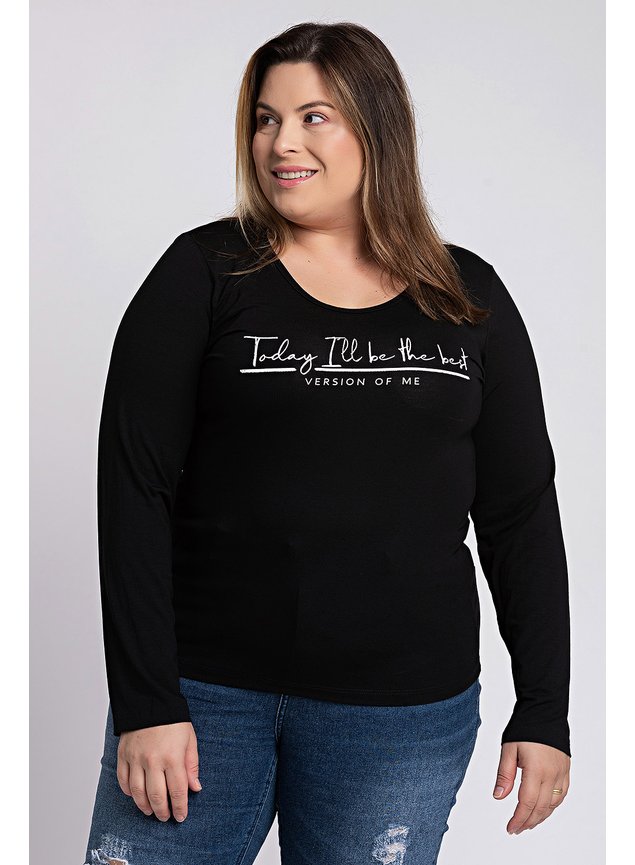 kib2359 blusa feminina plus size visco estampada ki beleza
