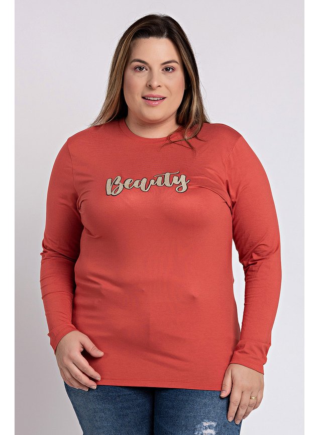 c2616 blusa feminina manga longa em malha visco com aplique beauty 4