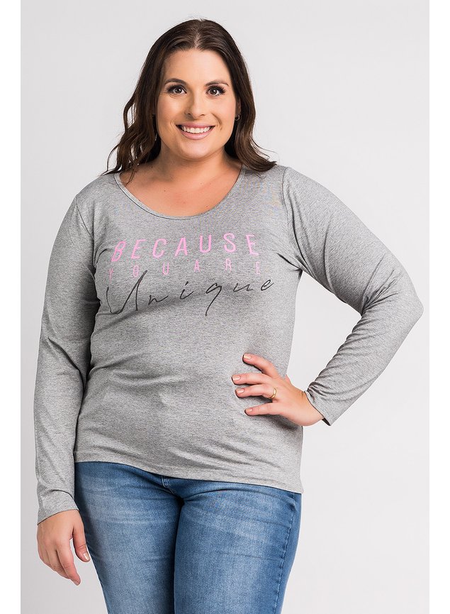 8021 blusa feminina plus size manga longa visco estampada because you are unique def confeccoes