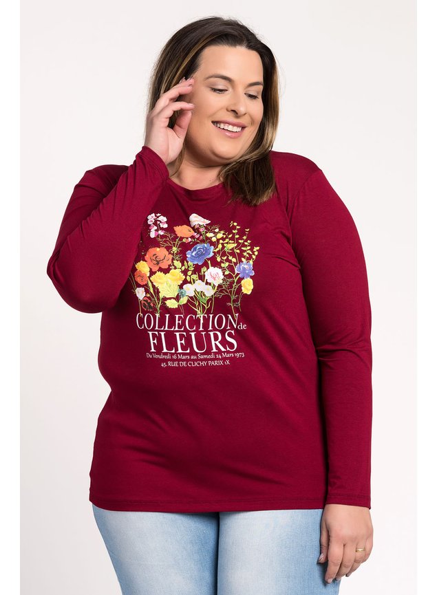 2751 2752 blusa feminina plus size manga longa visco estampada collection fleurs serena 5
