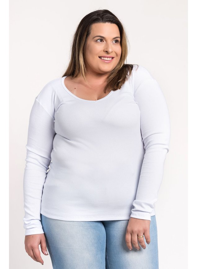 2757 blusa manga longa ribana canelada decote v serena