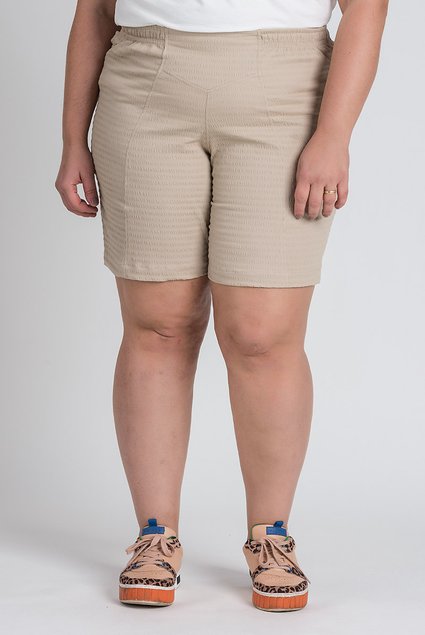 1552 bermuda femina plus size cos elastico ana ruga serena