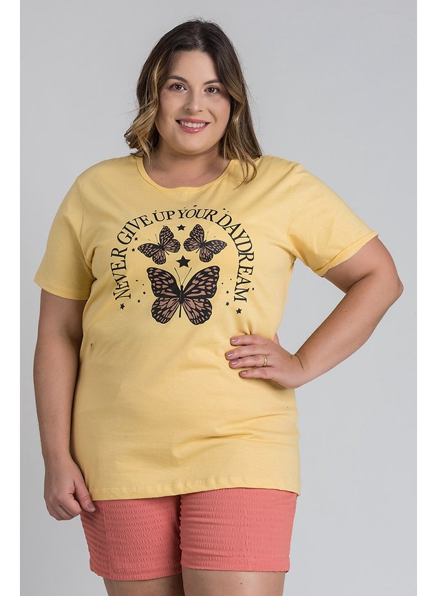 2769 t shirt feminina plus size estampada never giver up your daydream serena 7