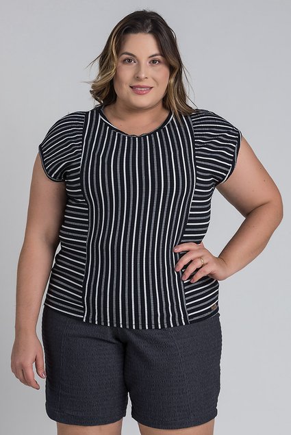 cer0585260 blusa feminina plus size canelada listrado cereja rosa