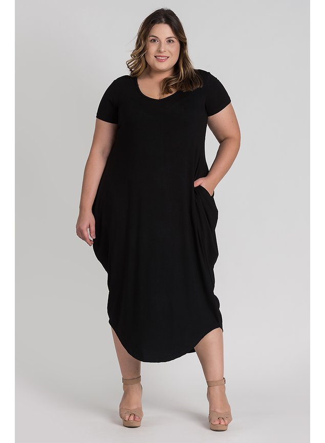 2803 vestido feminino plus size amplo comfy bolsos laterais serena 8