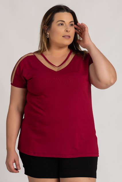 2774 blusa feminina plus size visco tule decote mangas serena 6