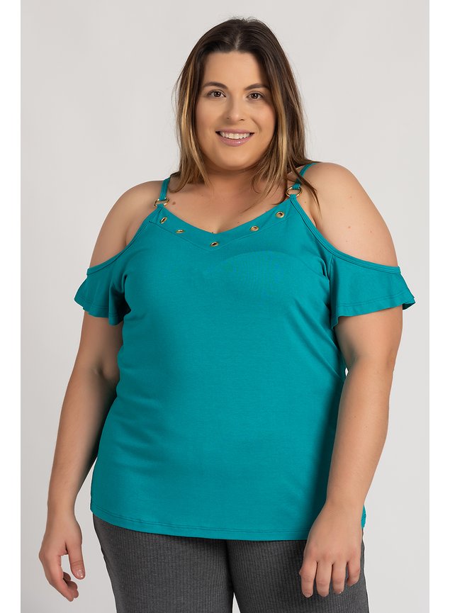 2791 2808 blusa feminina plus size visco ilhos decote fivela alcas serena 6