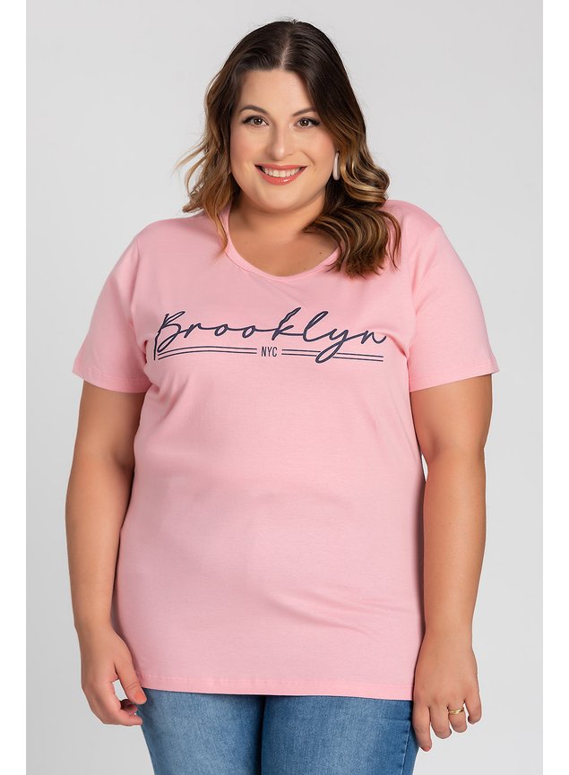 2830 t shirt feminina plus size malha algodao estampada brooklyn serena 5