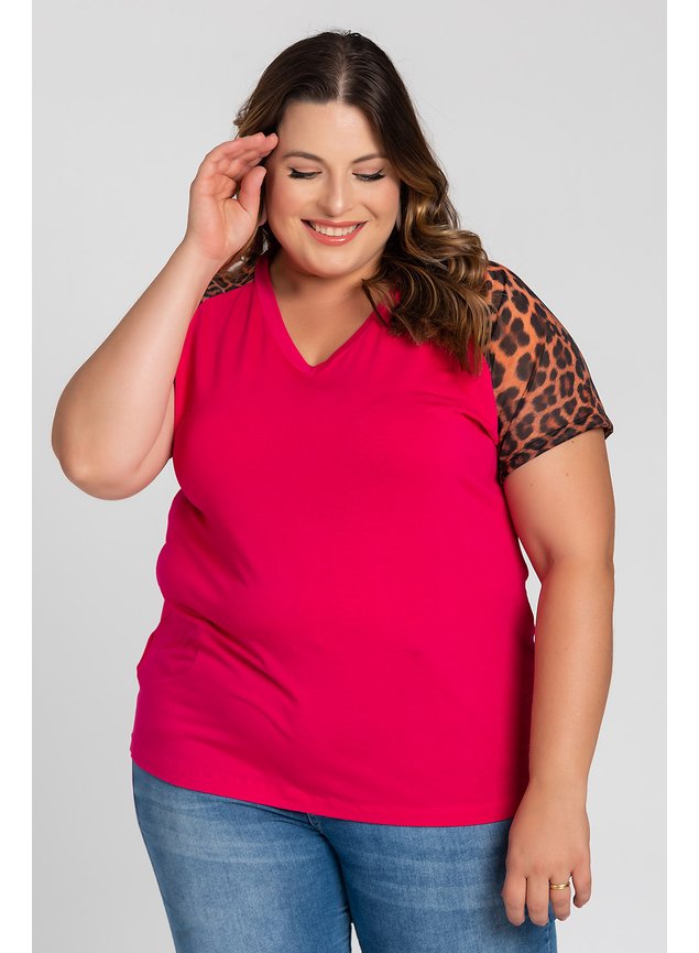 2798 2807 blusa feminina plus size visco decote v mangas animal print serena 6