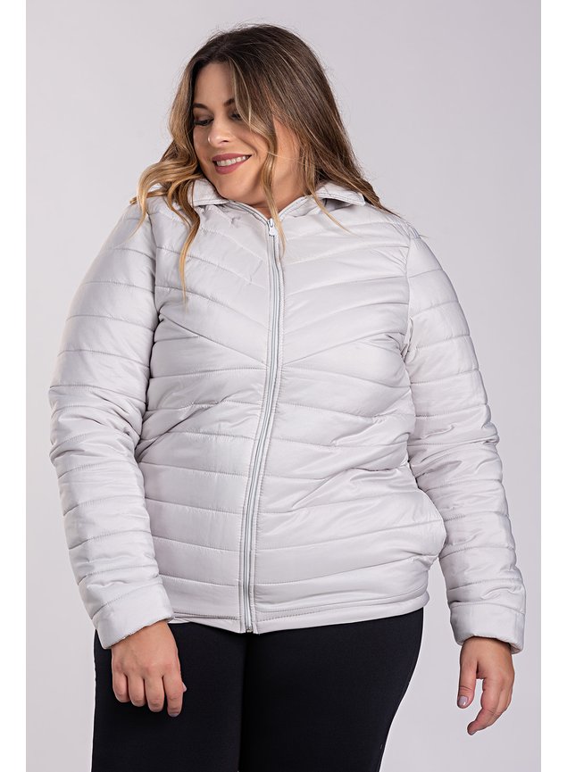 2745 jaqueta feminina plus size forrada acabamento manga elastico serena 3
