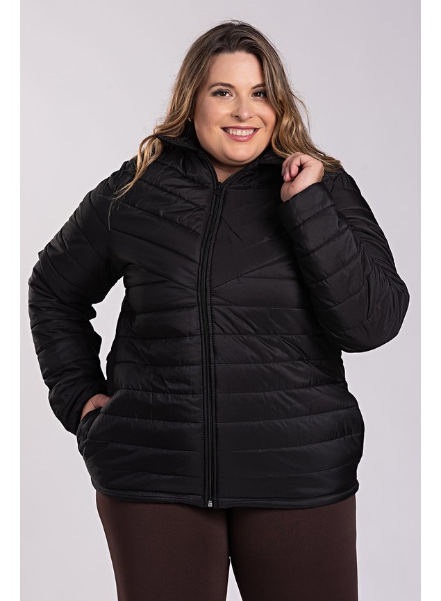 2745 jaqueta feminina plus size forrada acabamento manga elastico serena 9