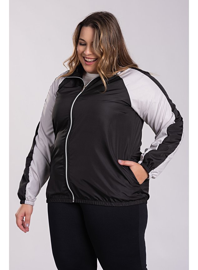 2910 jaqueta feminina corta vento plus size manga raglan recortes cores contrastantes serena 6