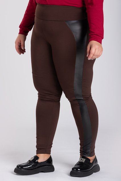 2866 2879 calca feminina plus size legging leg calca montaria peluciada detalhe couro cirre 6