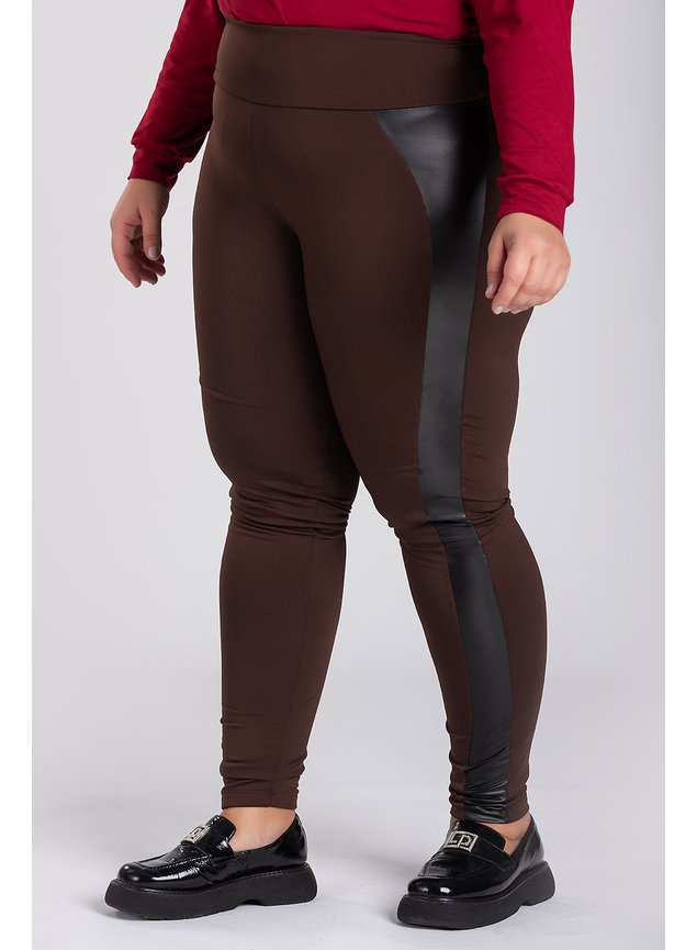 2866 2879 calca feminina plus size legging leg calca montaria peluciada detalhe couro cirre 6